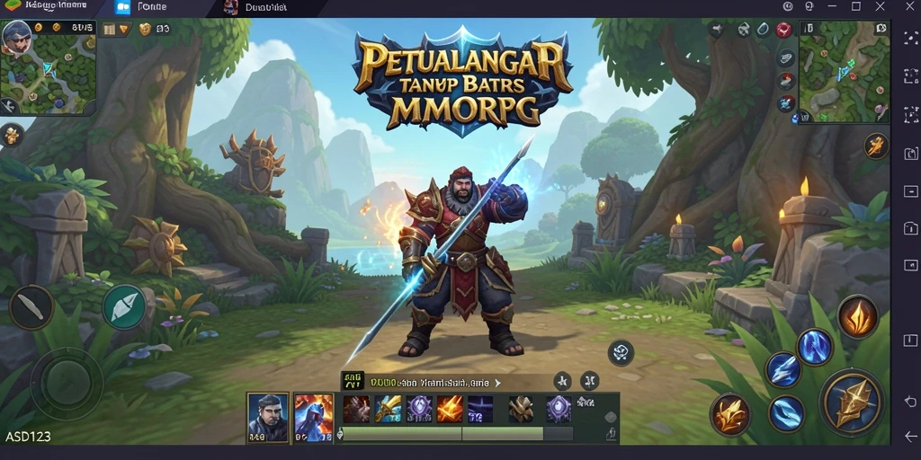 Screenshot gameplay ASD123 menampilkan petualangan epik di dunia yang luas.