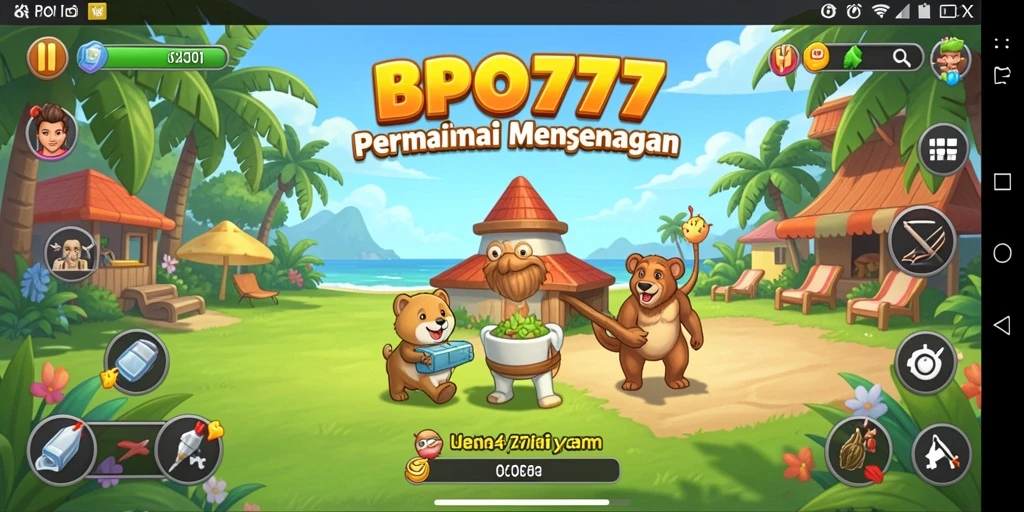 Tangkapan layar gameplay BPO777 yang menghibur dan penuh warna.
