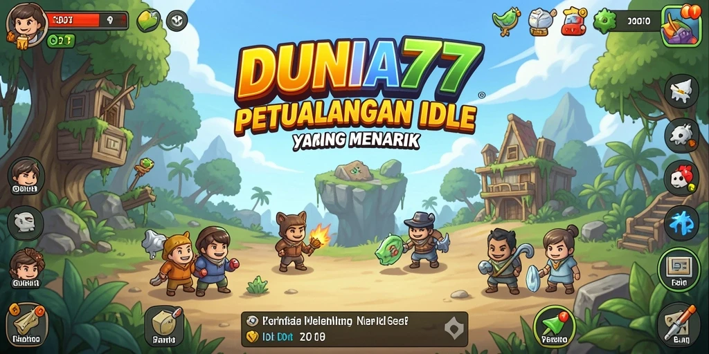 Tampilan gameplay DUNIA77 yang menarik dan interaktif.
