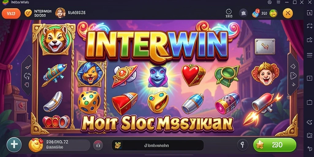 Tampilan gameplay INTERWIN yang menarik dan penuh warna.