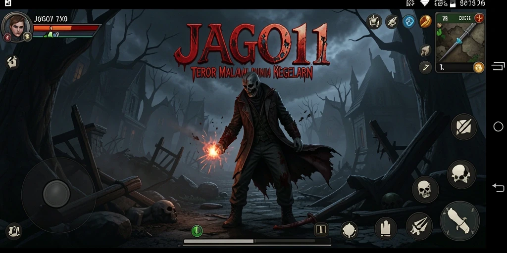 Screenshot JAGO11 menunjukkan gameplay yang mencekam dan atmosfer menakutkan.