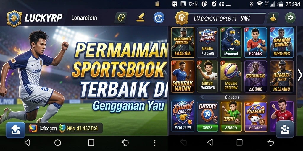 Tampilan screenshot <strong>LUCKYRP</strong> menampilkan fitur live betting yang menarik.